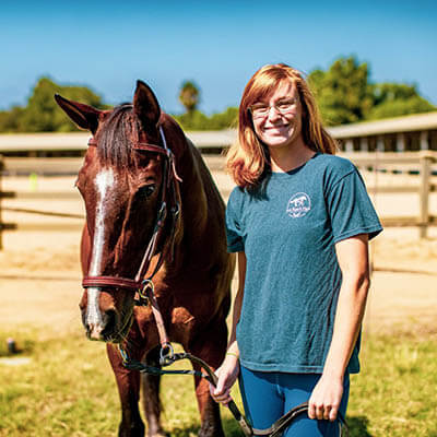 Fiona Crane, Riding Instructor and Equine Caretaker at Ivey Ranch Park Association in Oceanside, CA