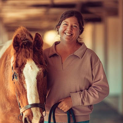 Missy Hiebert, Equestrian Program Manager and Lead Instructor at Ivey Ranch Park Association in Oceanside, CA