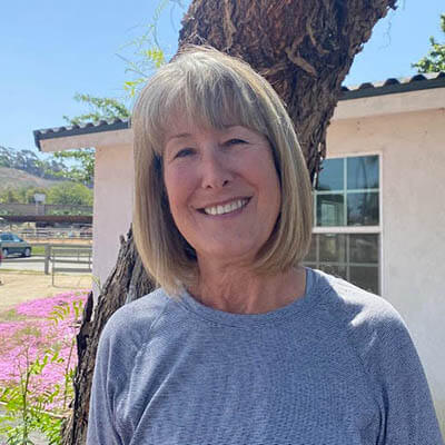 Susan Hammond, PATH-Certified Equine Specialist in Mental Health and Learning at Ivey Ranch Park Association in Oceanside, CA