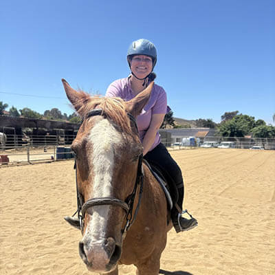 Amanda Linder, Riding Instructor at Ivey Ranch Park Association in Oceanside, CA