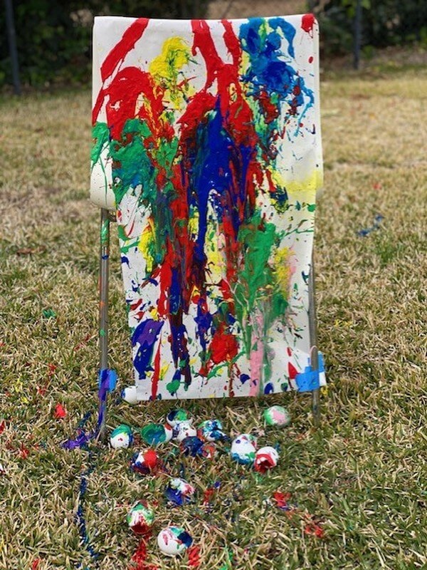 Adults with developmental disabilities creating art at Ivey Ranch Adult Day Program in Oceanside