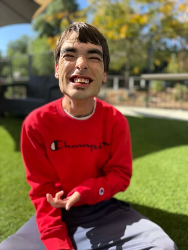 Adult day program participant at Ivey Ranch in Oceanside California