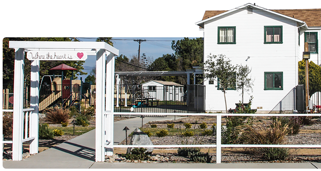 The Ivey Ranch care center building and accessible grounds at Ivey Ranch Park Association in Oceanside, CA